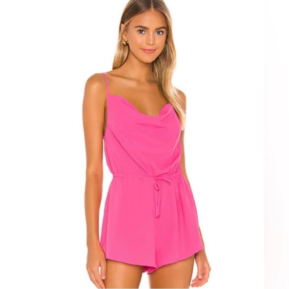 Camari Pink Cowl Neck Romper